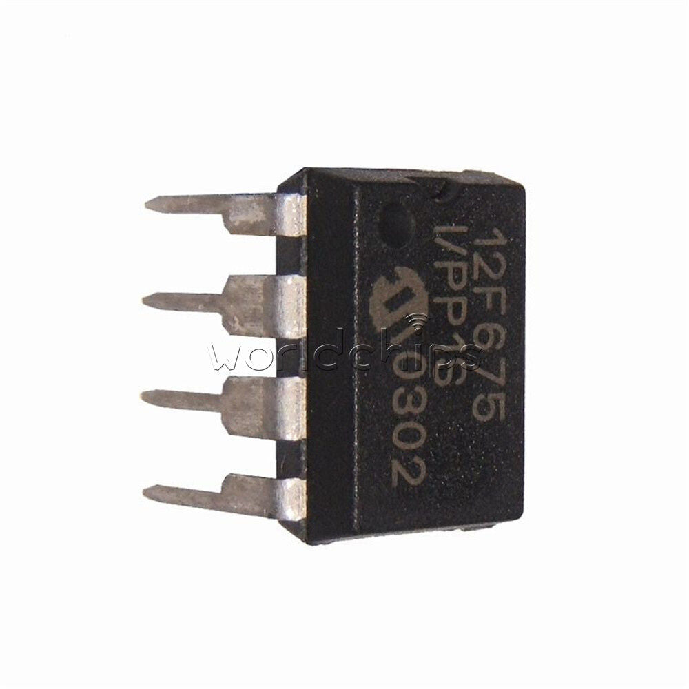 10PCS  MCU IC MICROCHIP DIP-8 PIC12F675-I/P 12F675-I/P 12F675