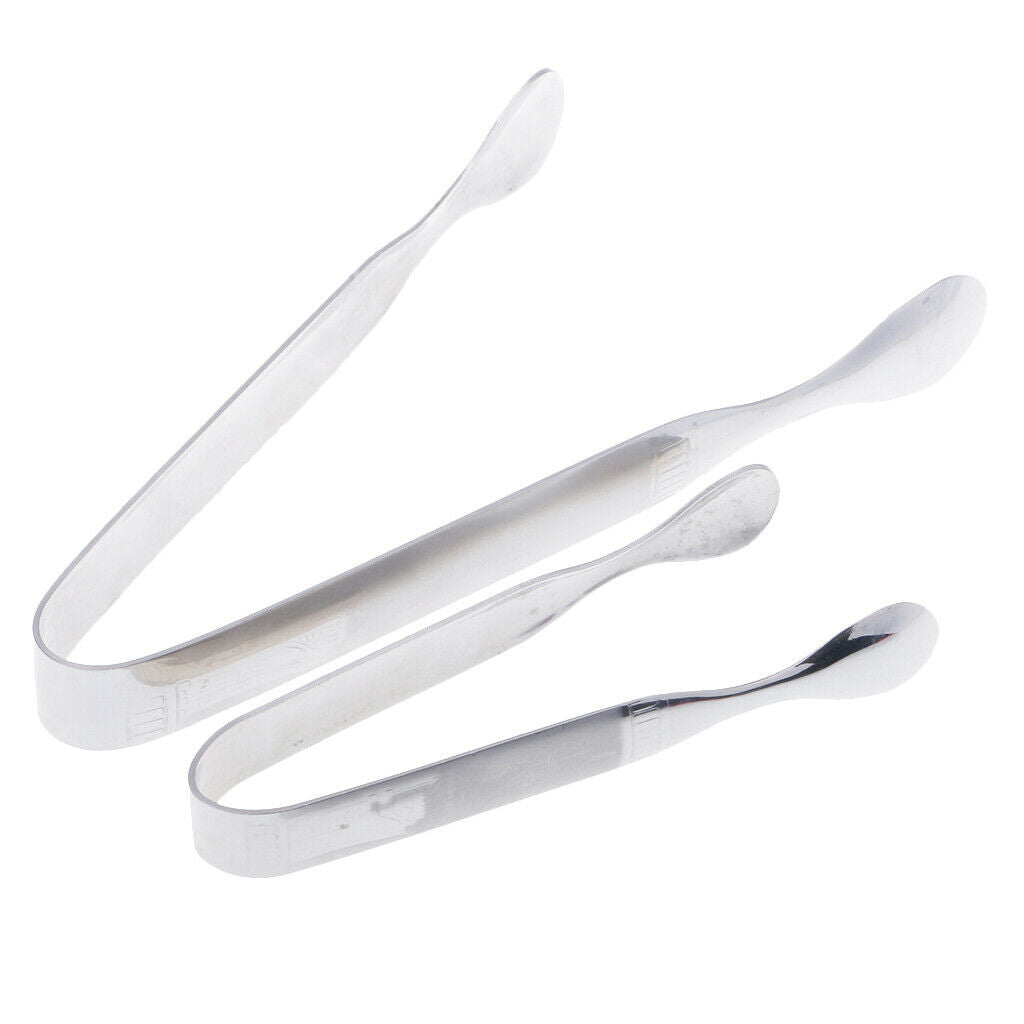 Stainless Steel Clip Ice Clamp Ice Tongs Tool Bar Kitchen Accessories 16.5cm