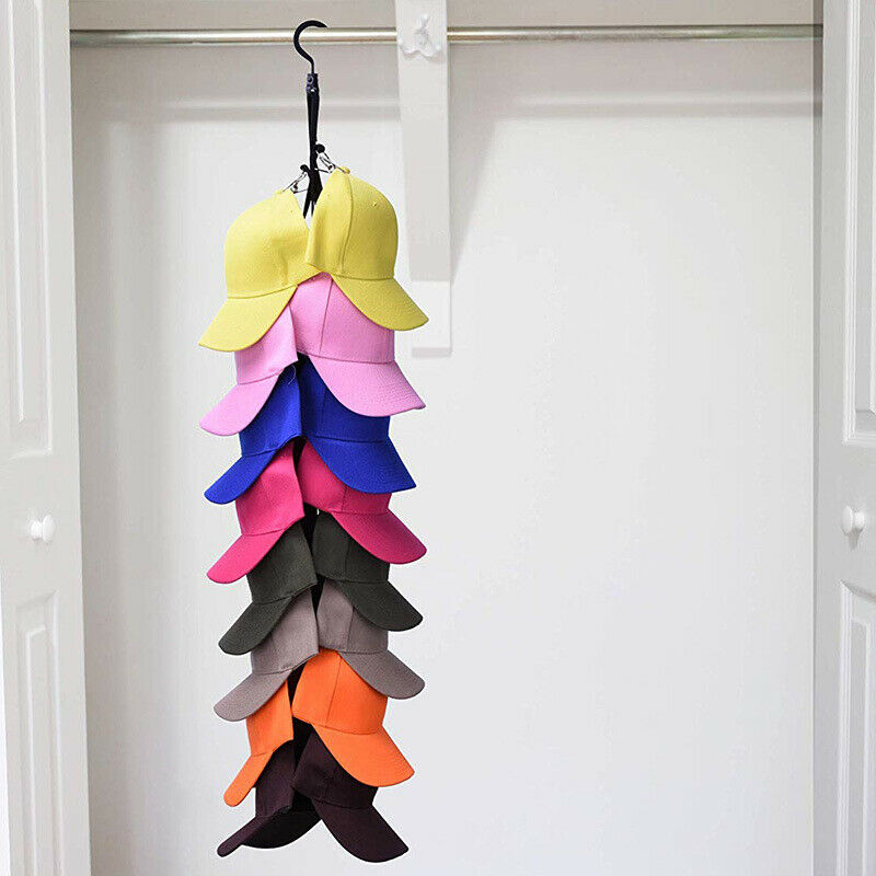 Cap Rack Holder 16 Baseball Cap Organizer Storage Closet Hanger Door Hat Rack K8