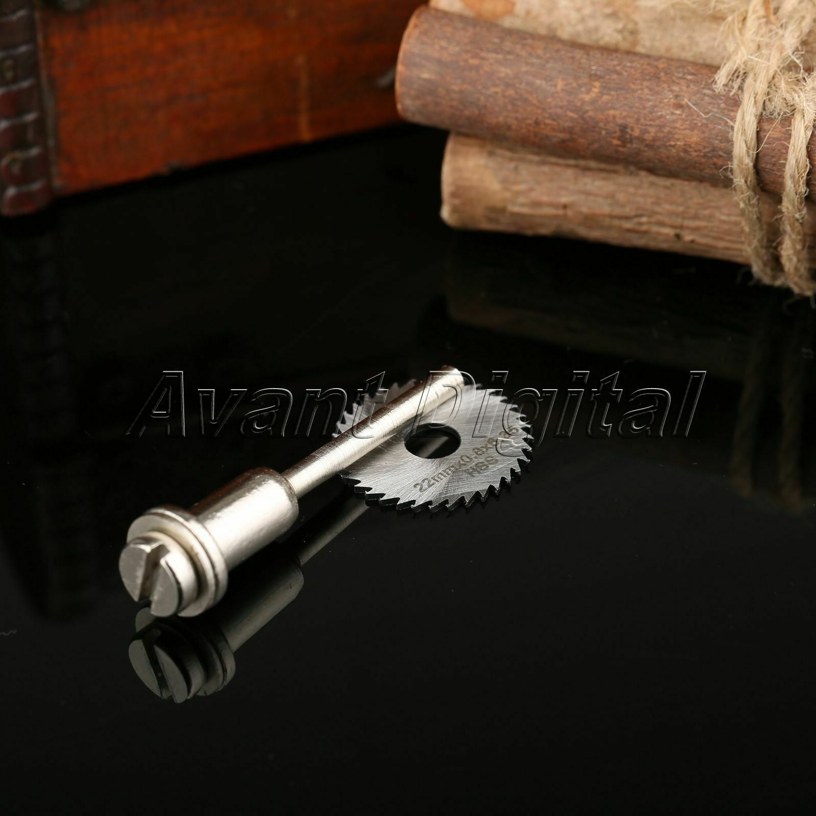 22mm HSS Saw Blade Cut Off Wheel Disc w/ Mandrel for ABS Wood Plastic Cutter