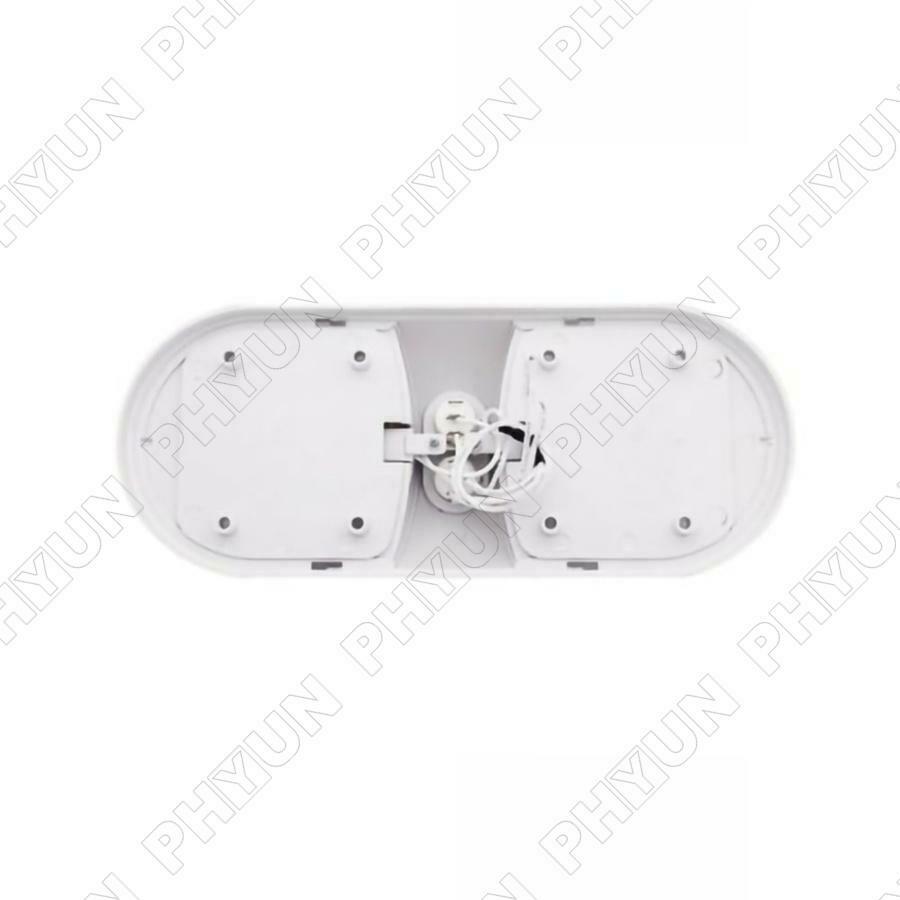 12V 48 LED White Double Dome Light RV Campers Interior Roof Ceiling Reading Lamp