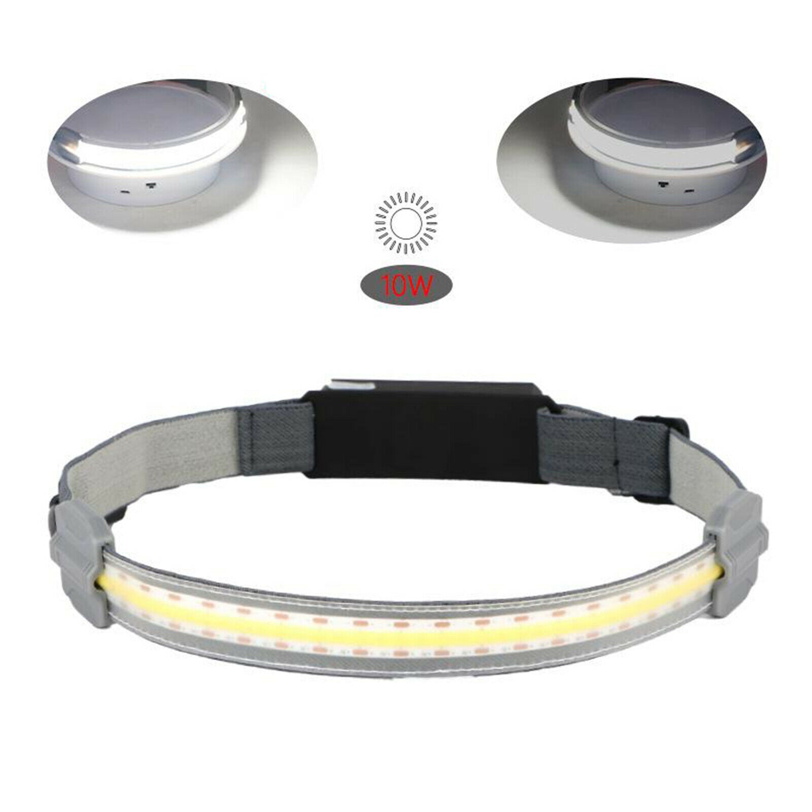 Elastic Headlamp Strap Hiking LED Headlight Running Emergency 300 Lumens