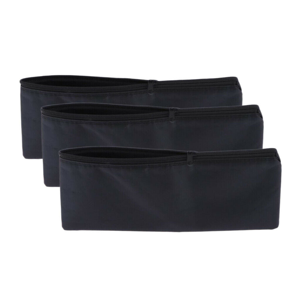 3Pcs Dustproof Micophone Bags Soft Storage 31x11cm Bar Travel Supplies
