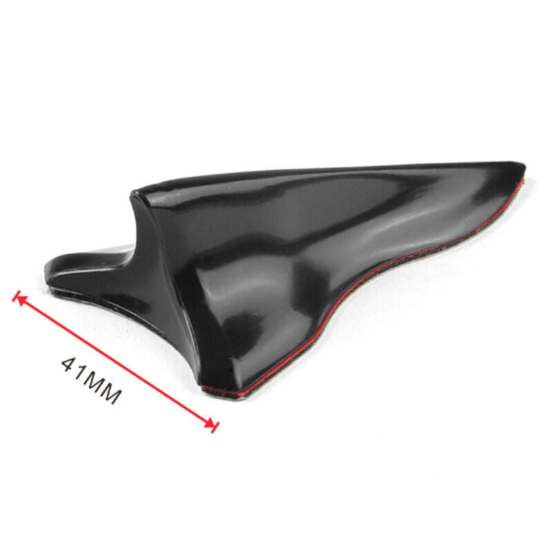 modified car decoration tail black tip shark fin car roof baffle for vehi.l8