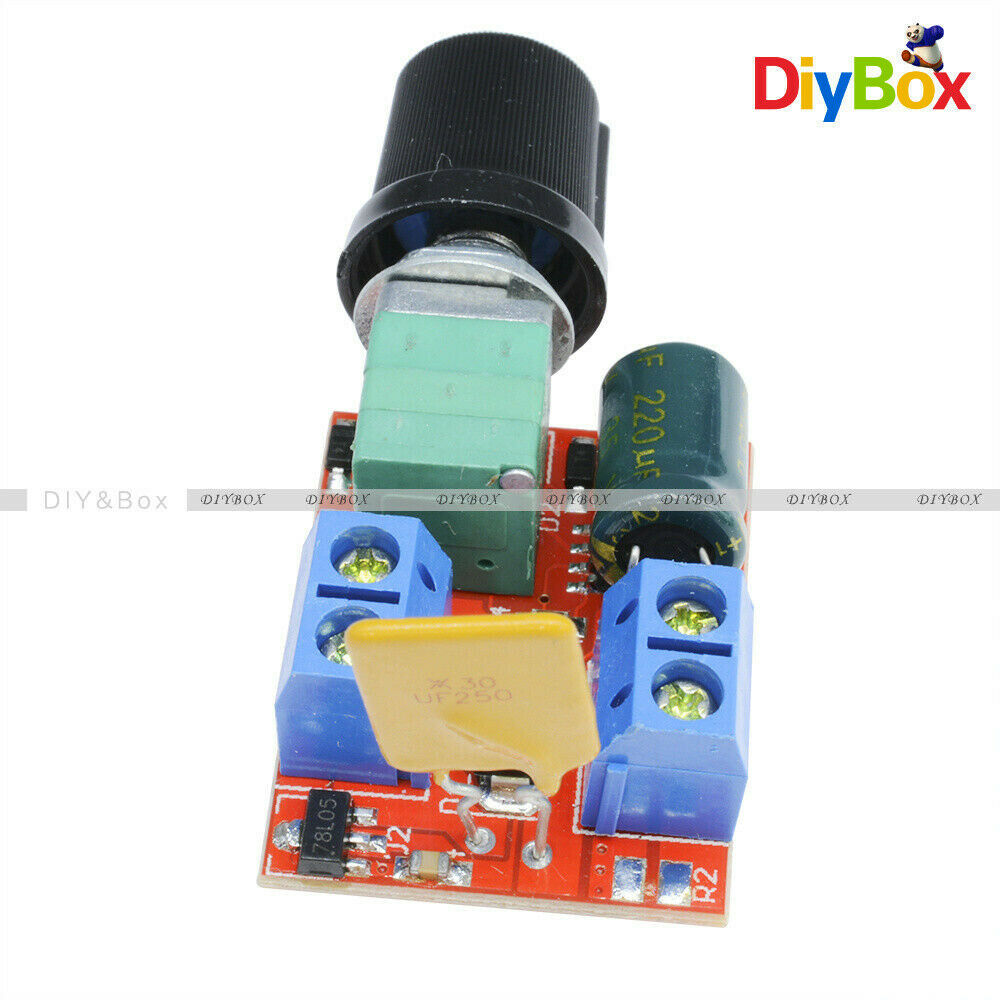Mini DC 5A Motor PWM Speed Controller 3V-35V Speed Control Switch LED Dimmer D