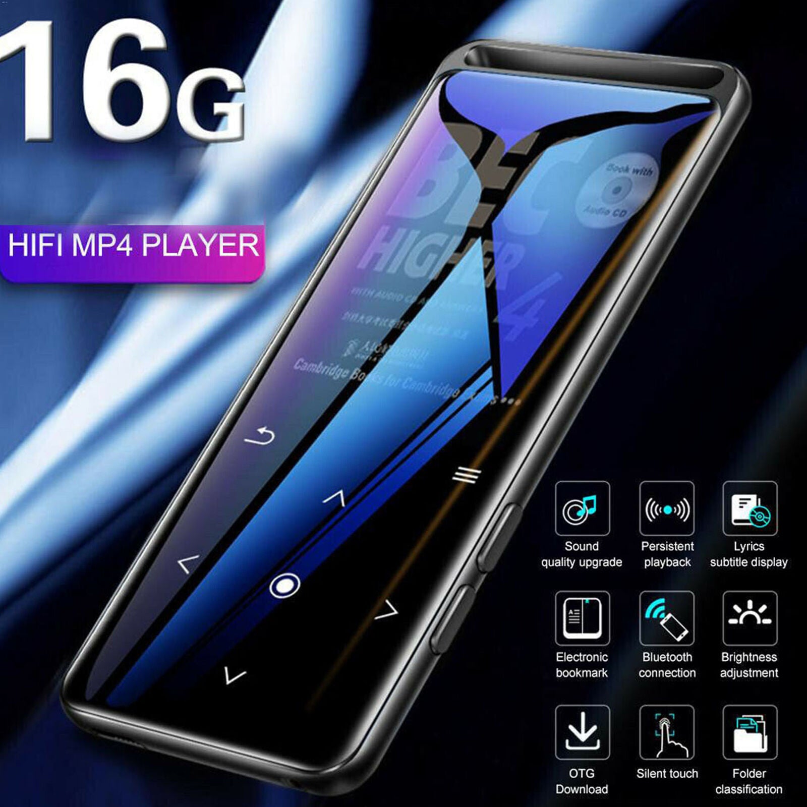M6 Bluetooth 5.0 Lossless MP3 Player HiFi Portable 16GB Audio Player