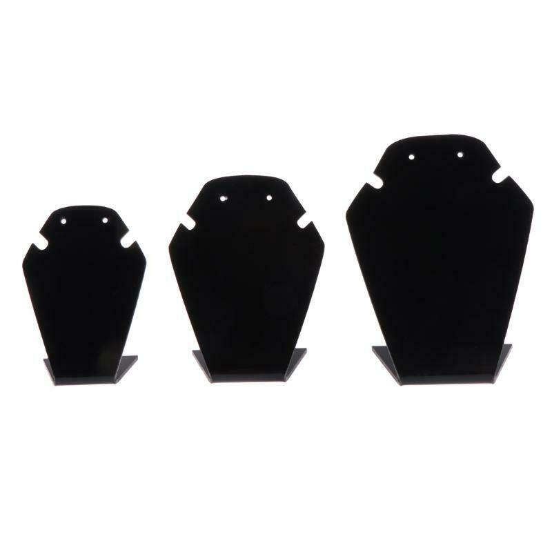 1 Set Jewelry Display Shelf Necklace Pendant Earrings Stud Stand Holder Showcase