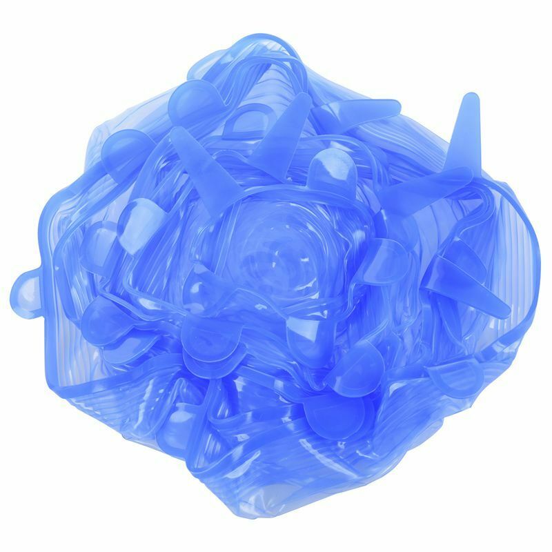 Silicone Stretch Lids,12-Pack Various Free Flexible Container Lids Food CoversH6