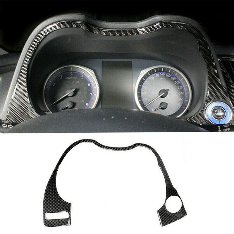 For Infiniti Q50 2014-2019 Carbon Fiber Auto Interior Dashboard Cover Trim