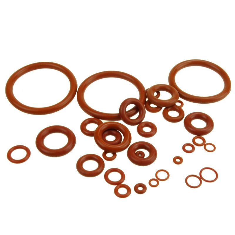 1500pcs Food Grade Silicone O-Ring 1.5mm*27mm Red Sealing Ring Waterproof
