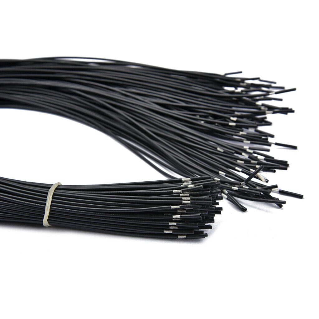 100 Pieces Shielded Circuit Wire Single Conductor for Guitar Parts Black