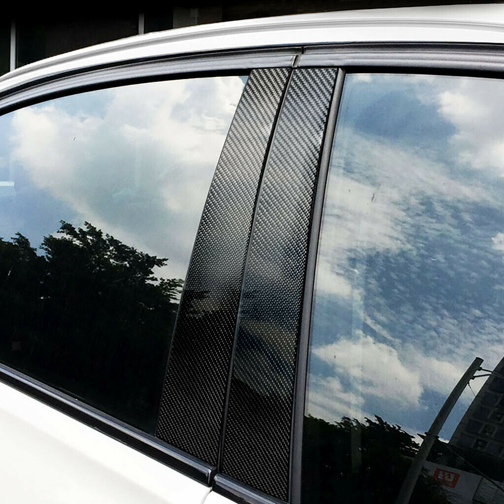 Black -  Window Pillars Covers Trims For BMW 3 5 Series F07 E60 E70 F16 F15