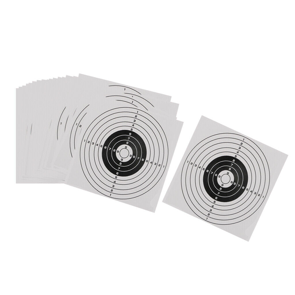 40Pcs Paper Targets Shooting Cardboard 14x14cm Archery Training Accessories