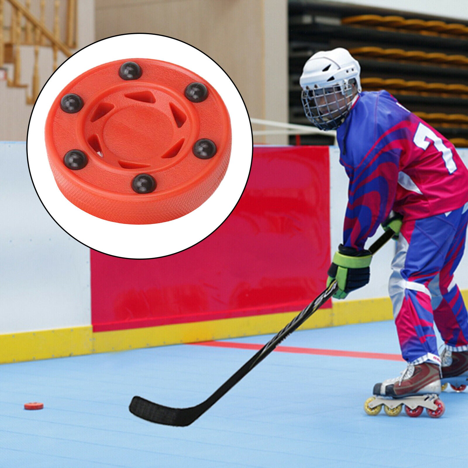 Nylon Hockey Pucks 2.95" In/Outdoor ABS Training Practice Pucks Ball for Kids