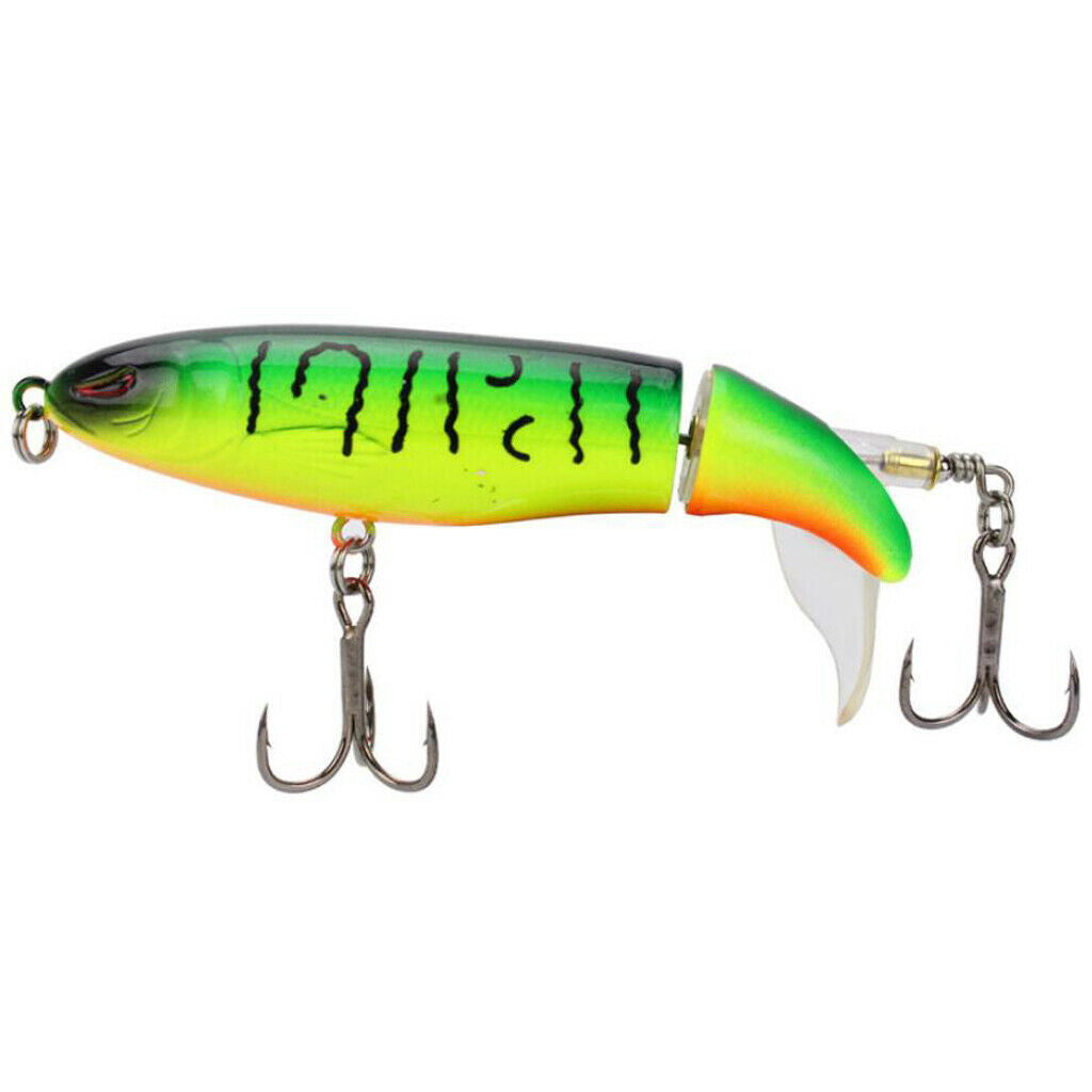 6pcs Fishing Lures  with Rotating Spins Tail for Bass, Trout, Walleye, Pike and