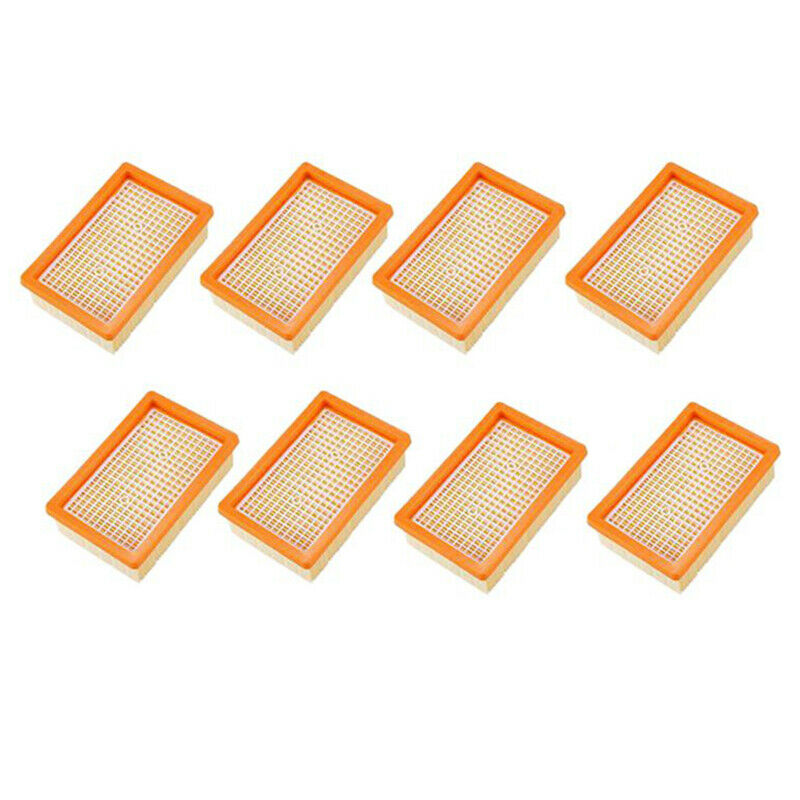 8PCS Vacuum Cleaner Filter Replacement for KARCHER Flat-Pleated MV4 MV5 MV6 U8V8