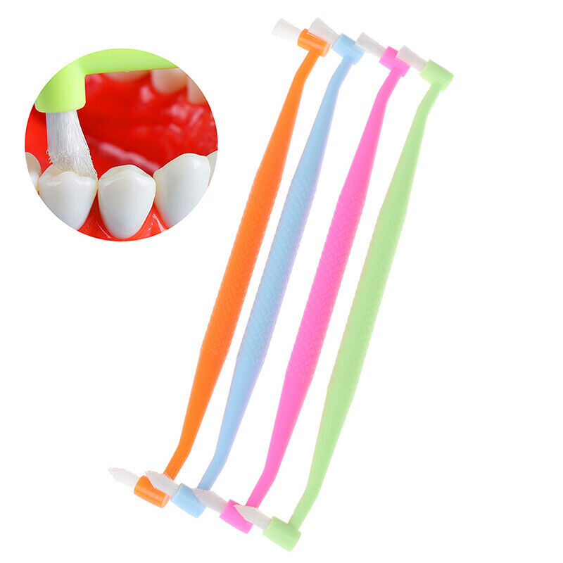 1pc Double Head Cleaning Interdental Brush Orthodontic Braces ToothbrushFCA