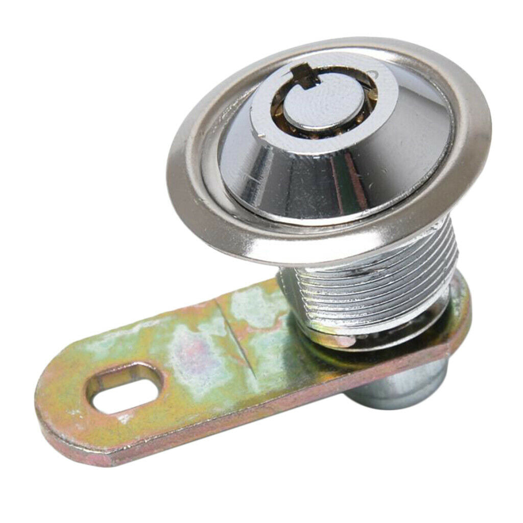 2x Tubular Cam Lock 180Deg & 2Key for Cabinet Toolbox Machine Replace Part