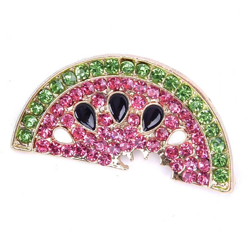 Fashion Crystal Watermelon Brooch Pin Collar Badge Corsage Jewelry Access.l8