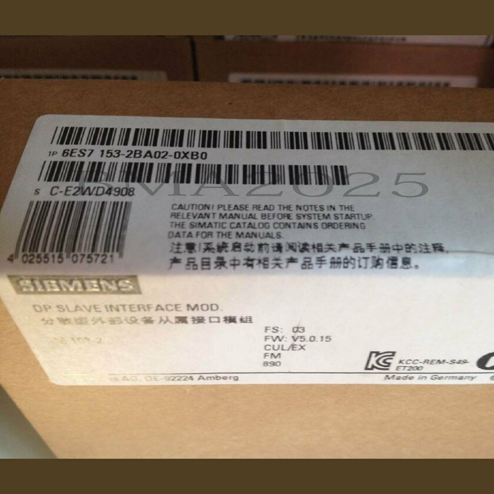 1PC New 6ES7153-2BA02-0XB0 6ES7 153-2BA02-0XB0 1year warranty DHL free ship SM9T