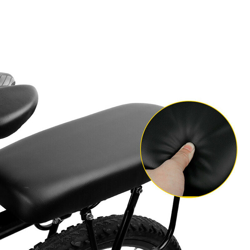 1PC PU Surface Soft Bicycle Rear Cushion Adults Child Comfortable Bike Seat Rack