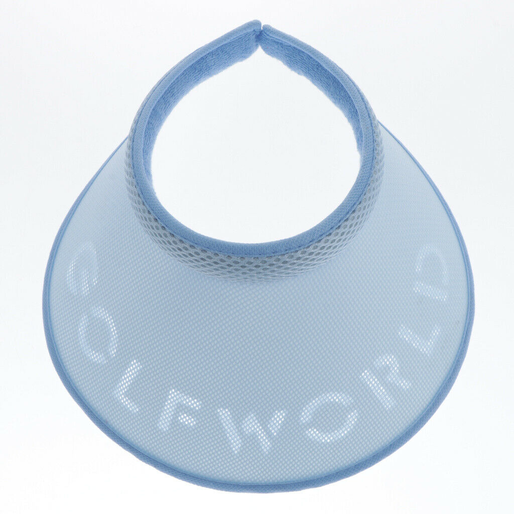 Sun Visor Hats Womens Large Brim Summer UV Protection Beach   Blue