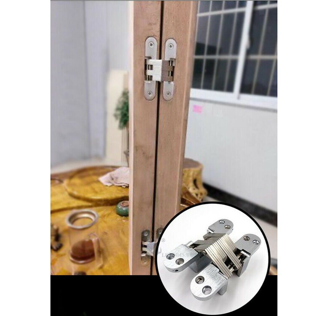 Heavy Duty Cross Hinges Invisible Folding Door Furniture Hinges 10kg Bearing