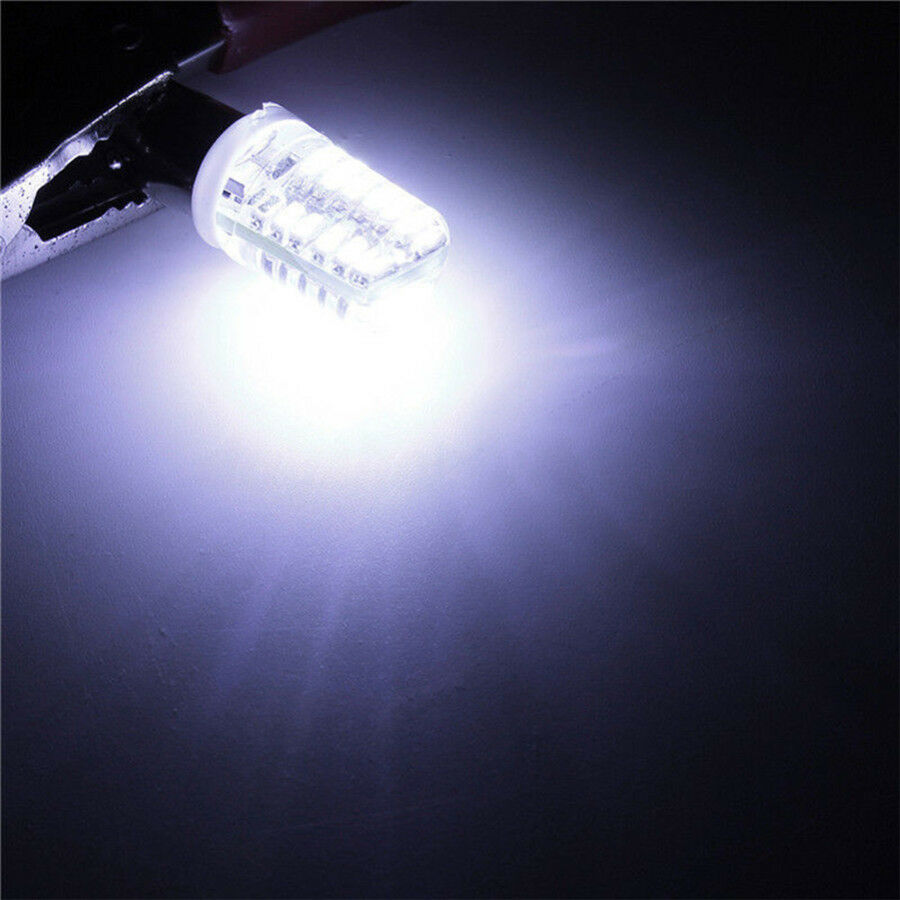 10x BA9S T11 T4W 4014 LED Car Side Light Bulb Interior Lamp White 24-SMD DC 12V