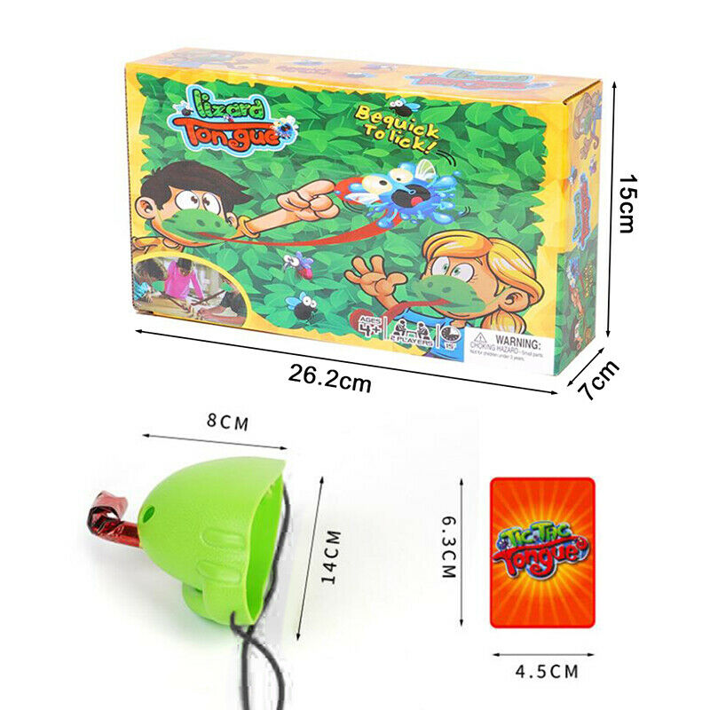 Chameleon Mouth Cover Tongue Bug Catch Lizard Quickdraw Card Party Holida.l8