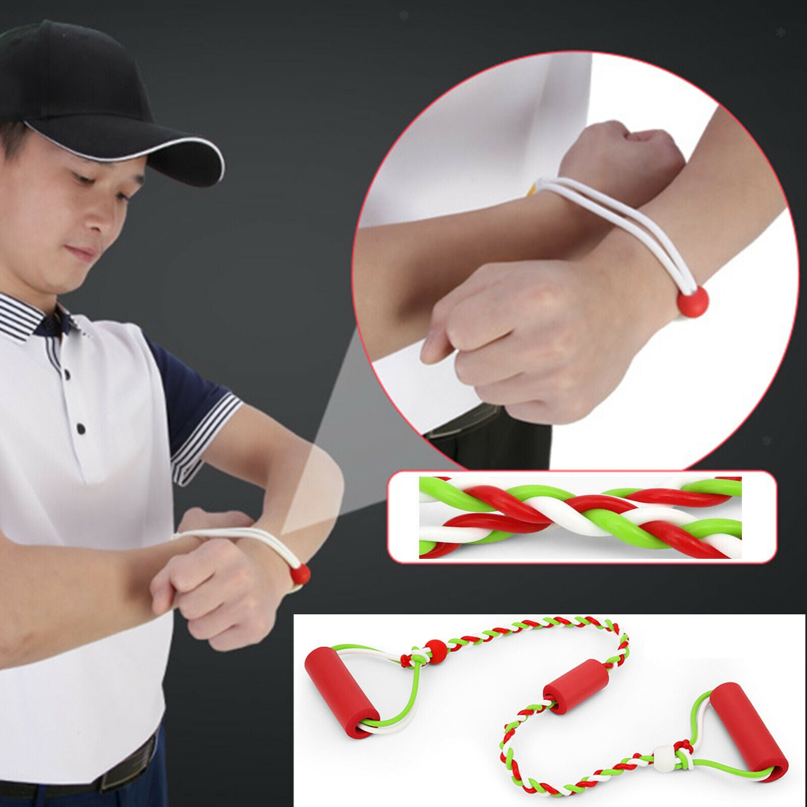 Resistance Bands Golf Yoga Warm Up Activation Training Aid Home Gym Exercise