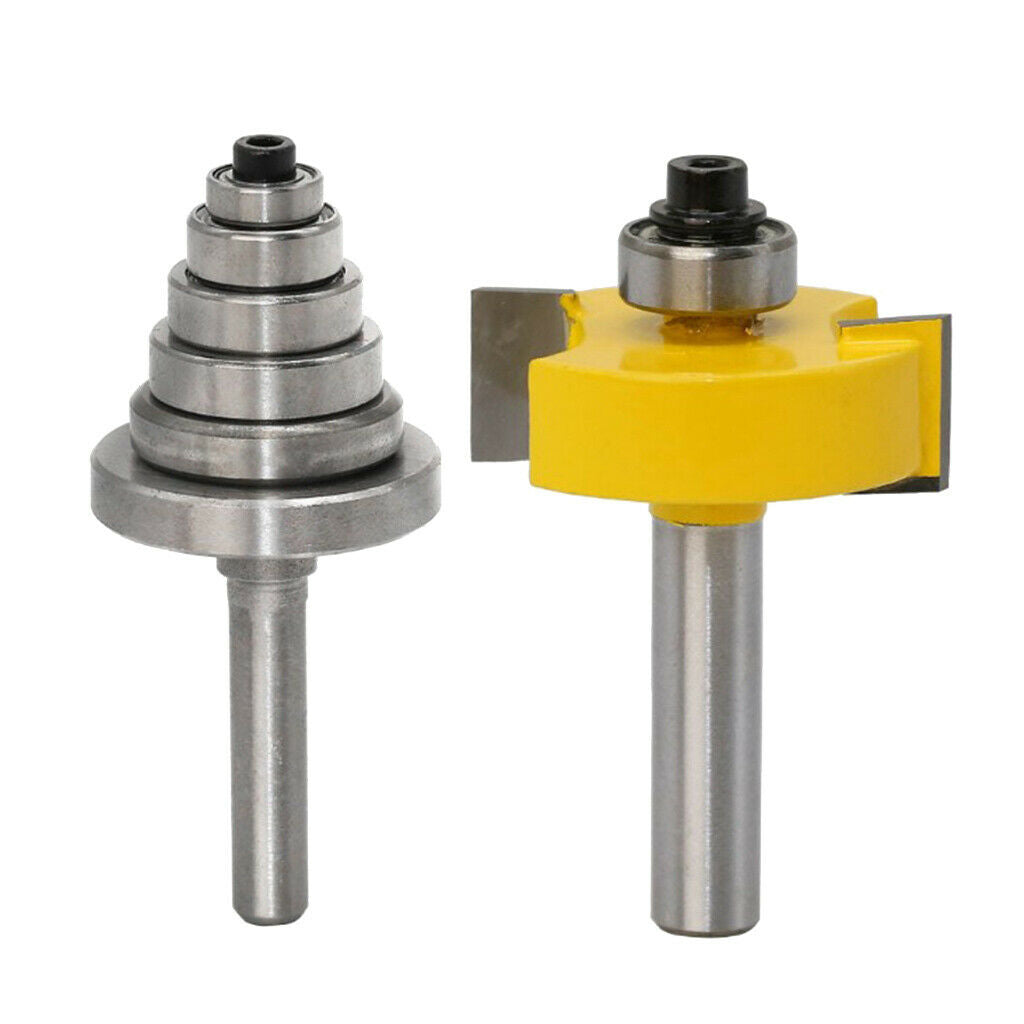 8 Mm Rebate Cutter With 6 Bearing Sets 3/8 '', 1/2 '', 5/8 '', 3/4 '', 7/8 ''