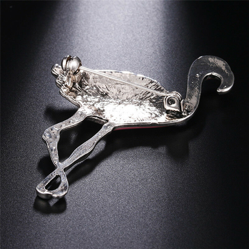Trendy Enamel Flamingo Brooch Pins Woman Exclusive Badge Metal Jewelry Br.l8