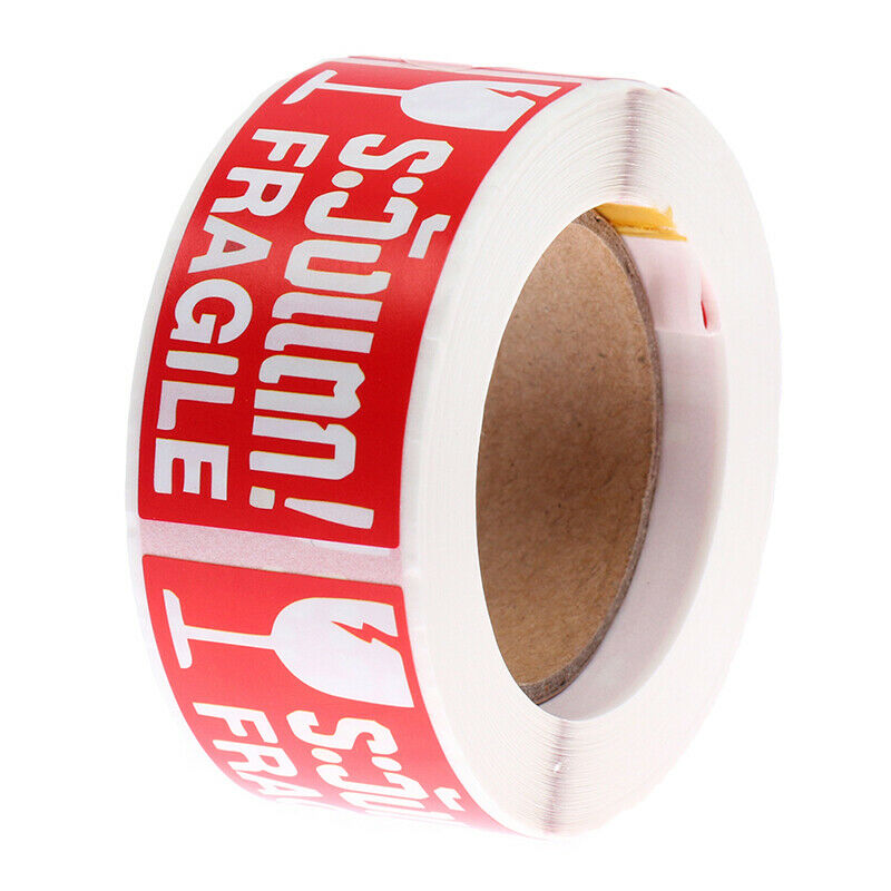 250 Labels Fragile Stickers 1 Roll 2.5cm*5cm Fragile Care Warning Packing LaFCA