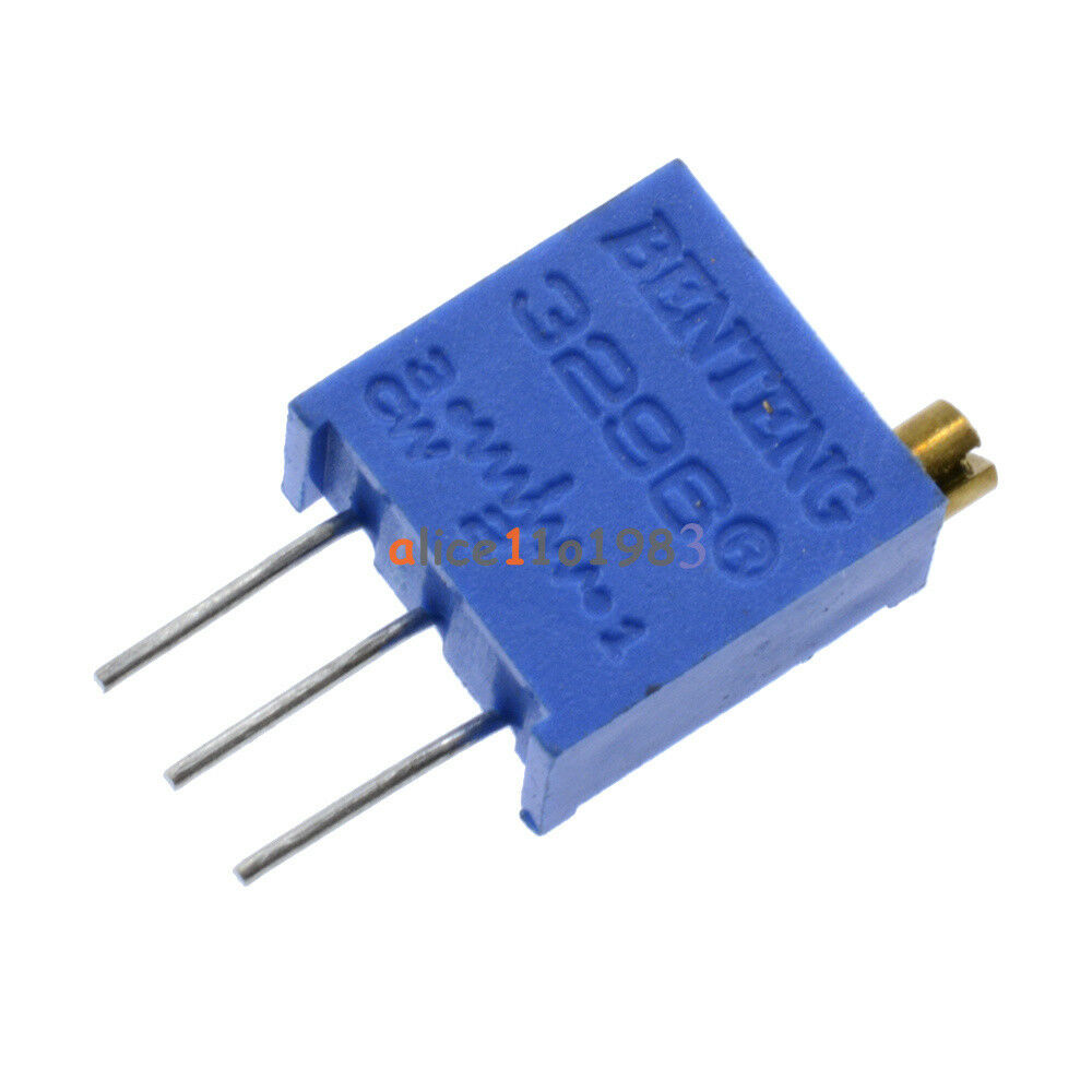 100Pcs 3296W-502 3296 W 5K ohm Trim Pot Trimmer Potentiometer Top