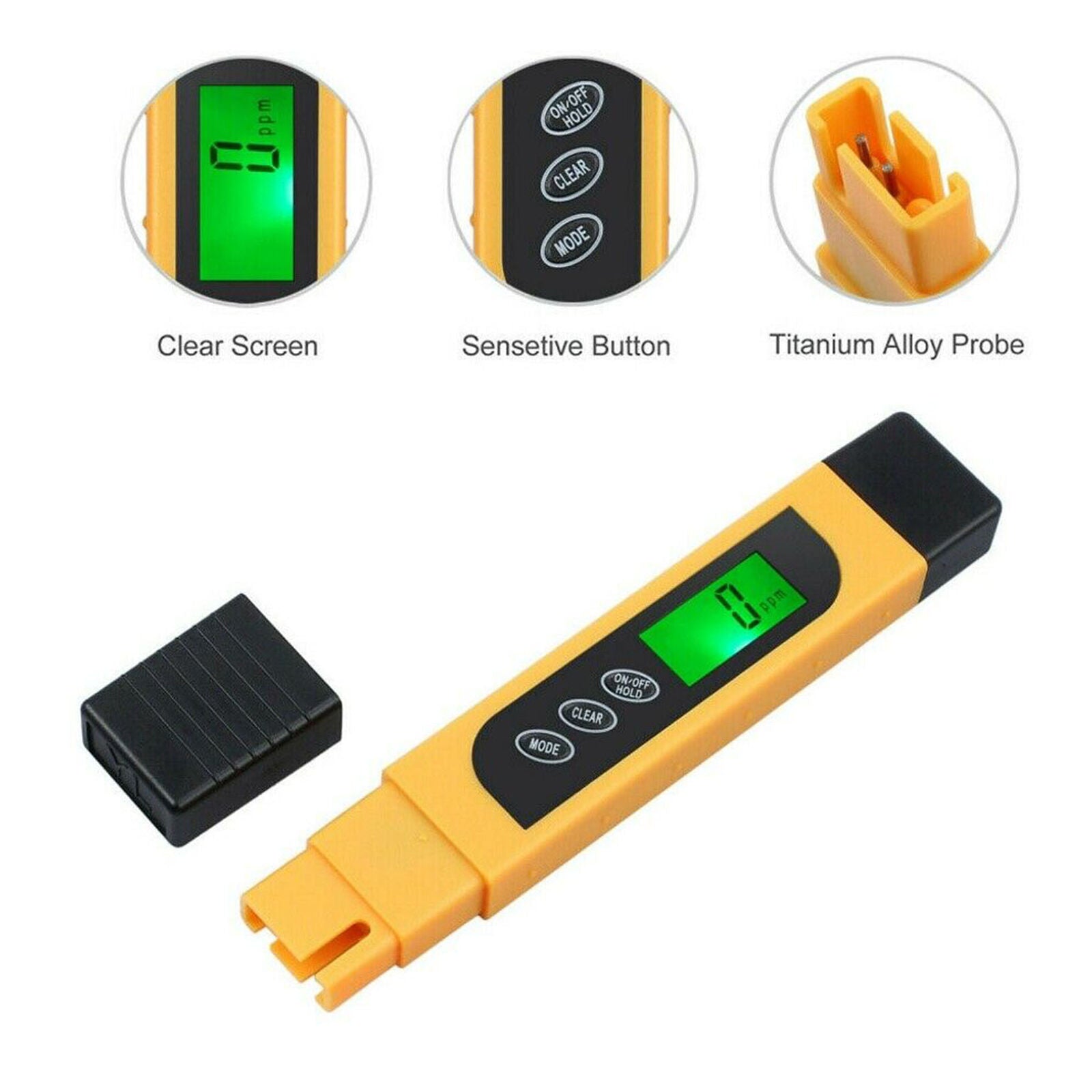 Digital TDS EC Water Quality Tester Purity Meter TEMP PPM Test Filter Pen 3 in 1