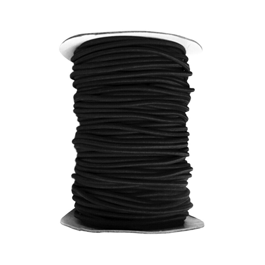 4mm 5m Black Elastic Bungee Rope Shock Cord Tie Down Roof Rack Trailer Boat