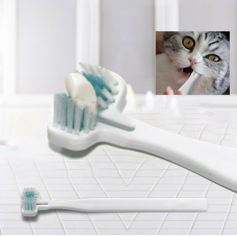 1PC Cat Dog Mouth Cleaning Toothbrushes Plastic Finger Pet Supplies Soft Gift