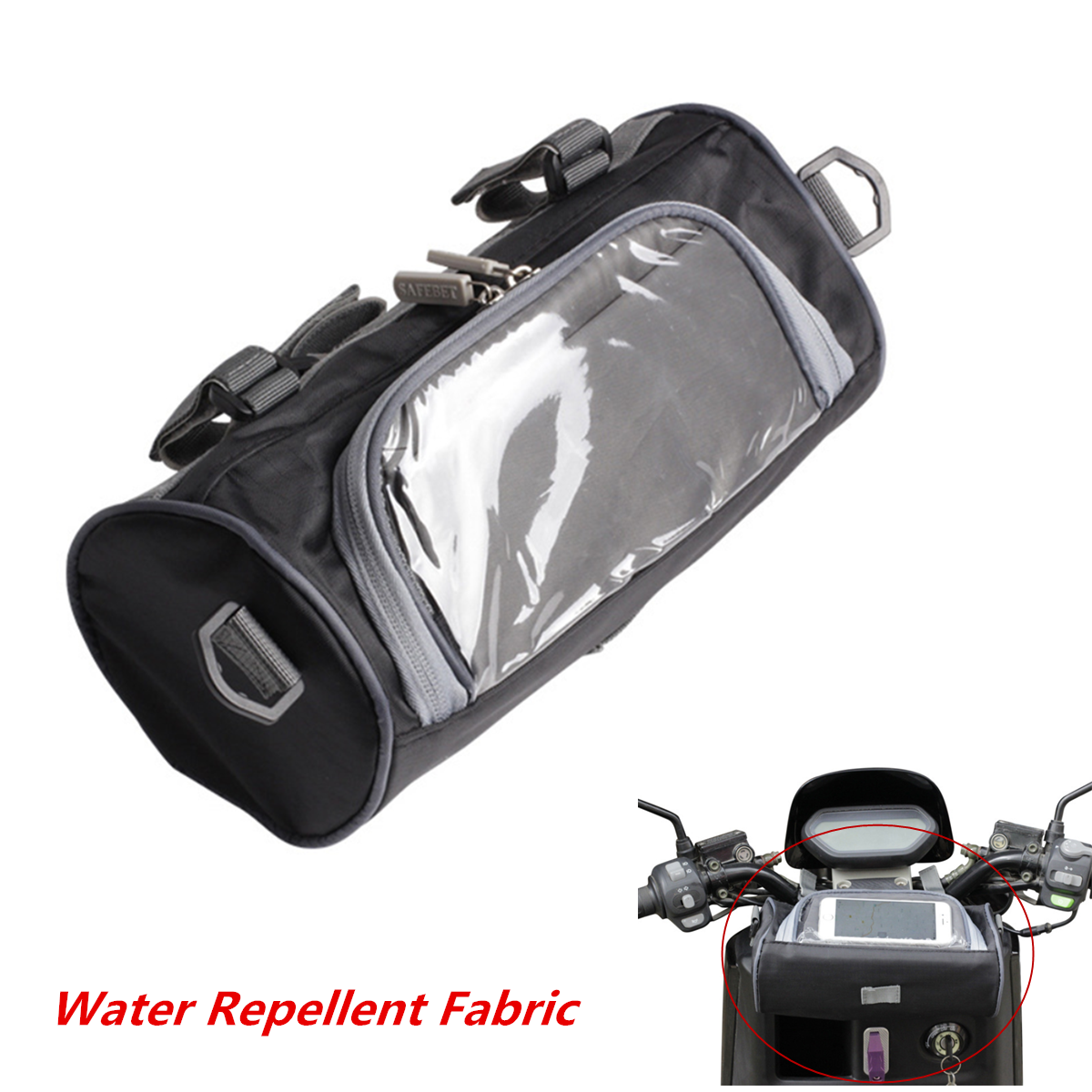 1x Waterproof Motorcycle Bicycle Bike Front Handlebar Fork Storage Container Bag