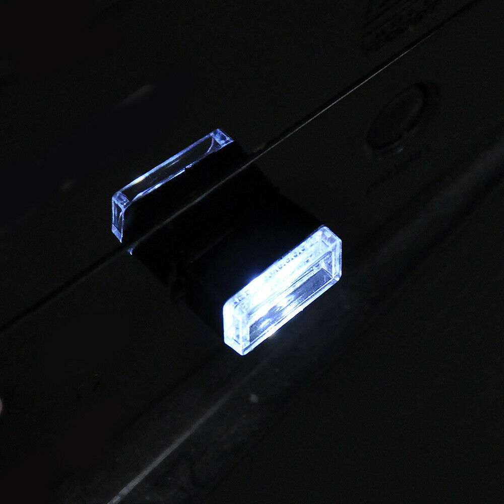 3PC Mini Lamp Bulb Accessory USB LED Car Interior Light Neon Atmosphere Ambient~