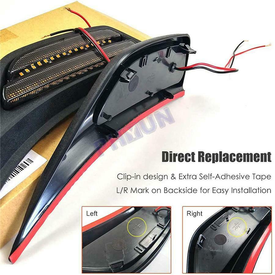 Car LED Front Fender Side Marker Light For Wrangler JL & Gladiator JT 2018-2020