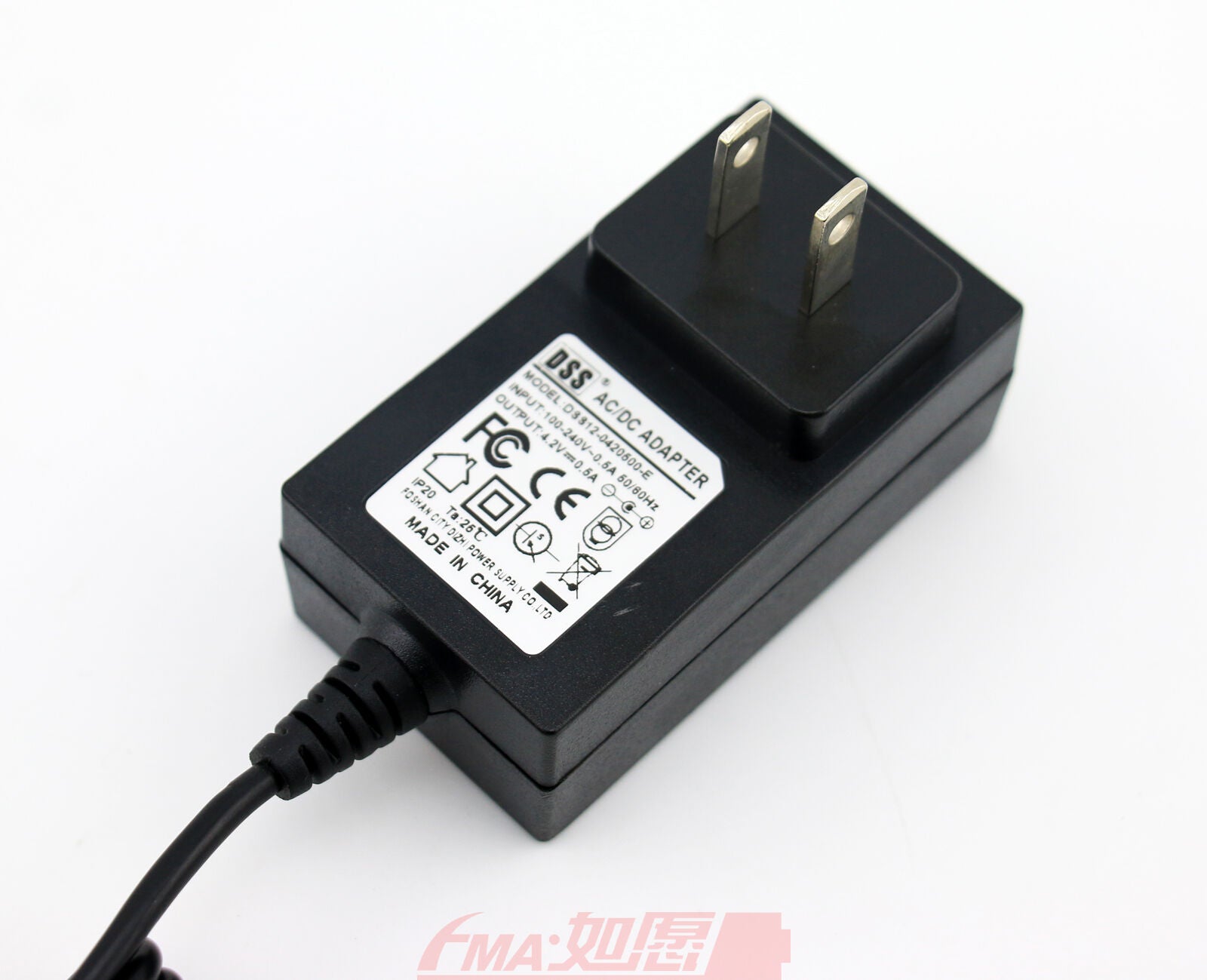 Intelligent Smart Battery 4.2V Charger 500mA for 3.7V Li-ion Li-Po DC5.5USF US