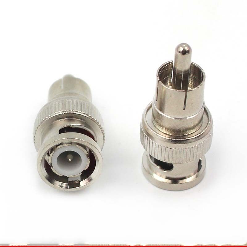 10pcs RCA Male AV to BNC Male For CCTV VCR Camera Monitor Cable r Adapter