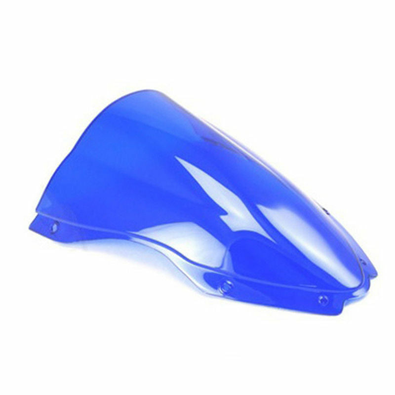 Blue Motor Double Bubble Windshield for Kawasaki Ninja ZX10R ZX 10R 2016-2018