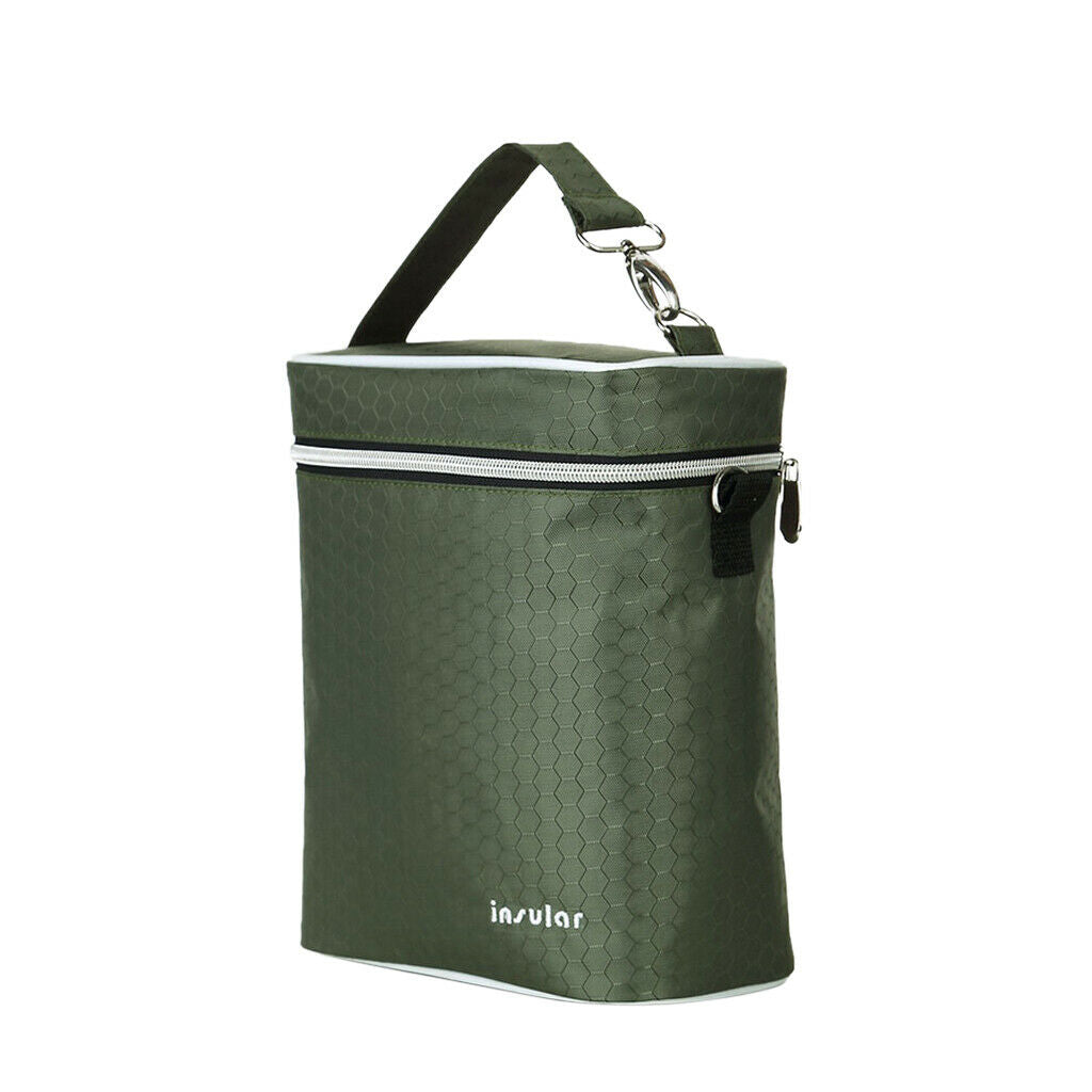Single Shouder Insulation Bags Practical Milk Insulated Bags Olive Green
