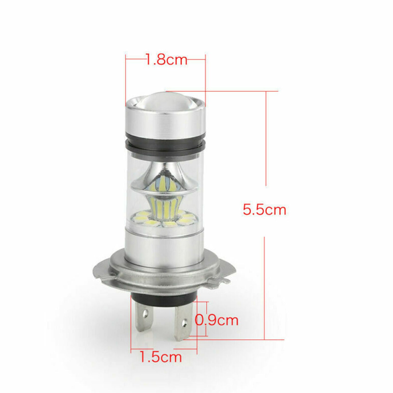 2x H7 Led Headlight Kit 6000k Xenon White Long Distance Low Beam Bulbs Car Bulbs