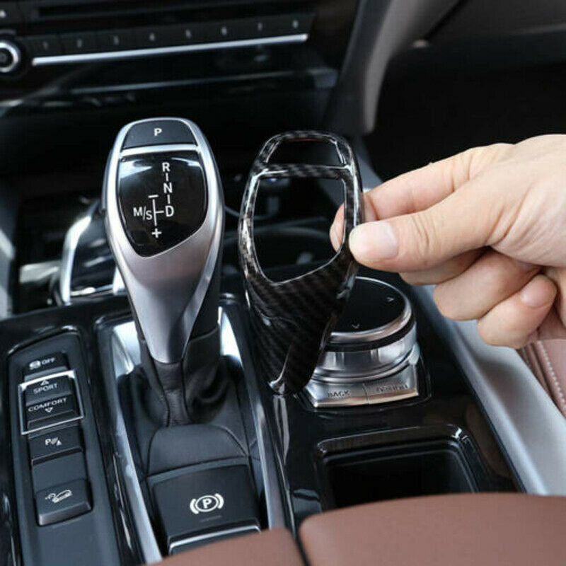 Gear Shift Cover Carbon Fiber For BMW X3 X4 X5 X6 F20 F22 F30 F32 F10 F12