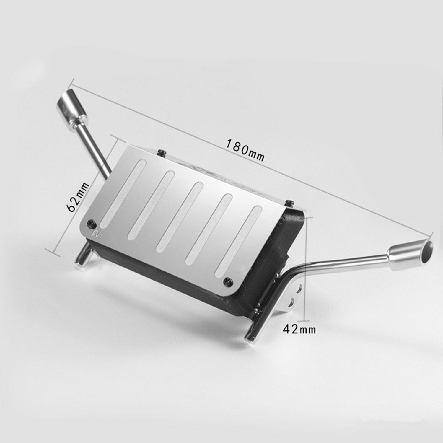 Alloy Fuel Tank w/Exhaust Pipe For Traxxas TRX4 TRX-4 Chevrolet K5 Blazer RC Car