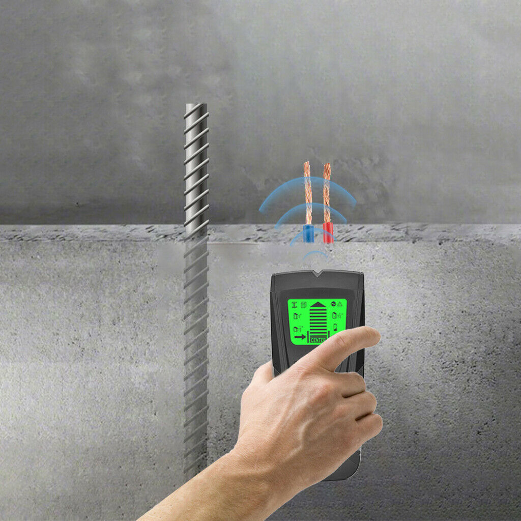 3 In 1 Metal Pipe Detector Stud Walls Wood AC Live Wire Cable Finder
