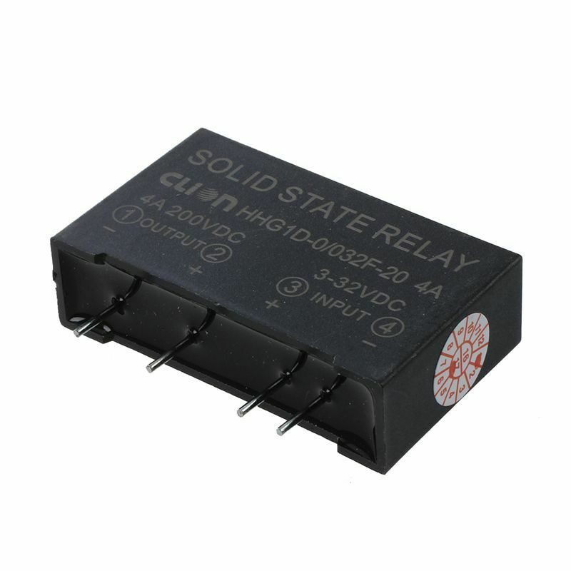 Input 3-32V DC Output 4A 200V DC 4 Pin PCB Solid State Relay HHG1D-0/032F-20 CB3