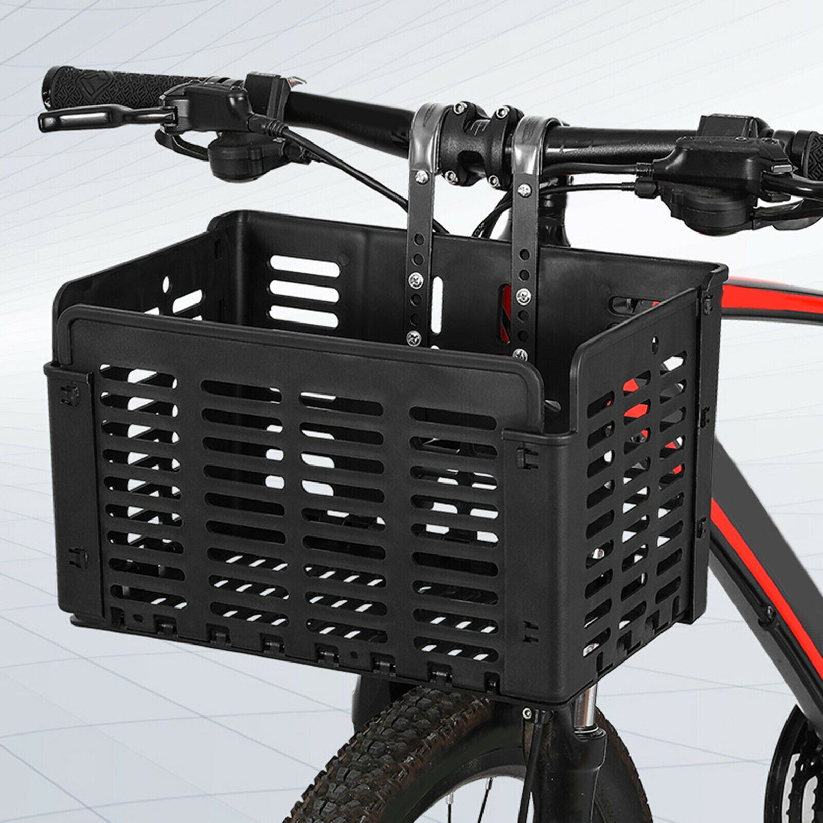 Foldable Bike Basket Mountain Road Bicycle Front Rear PP Storage Carrier